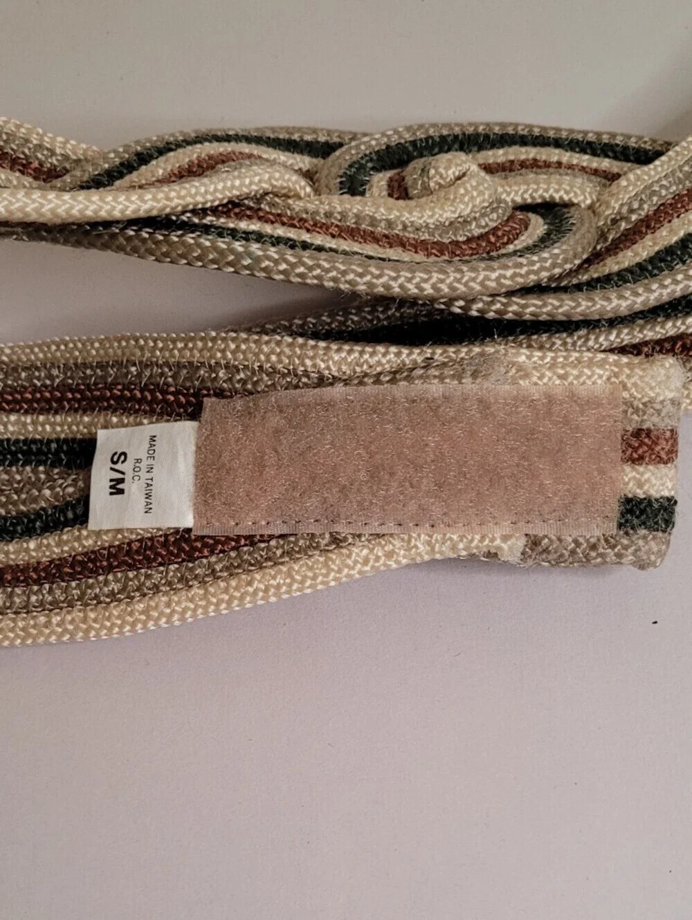 Vintage 80s Braided Belt Size Small